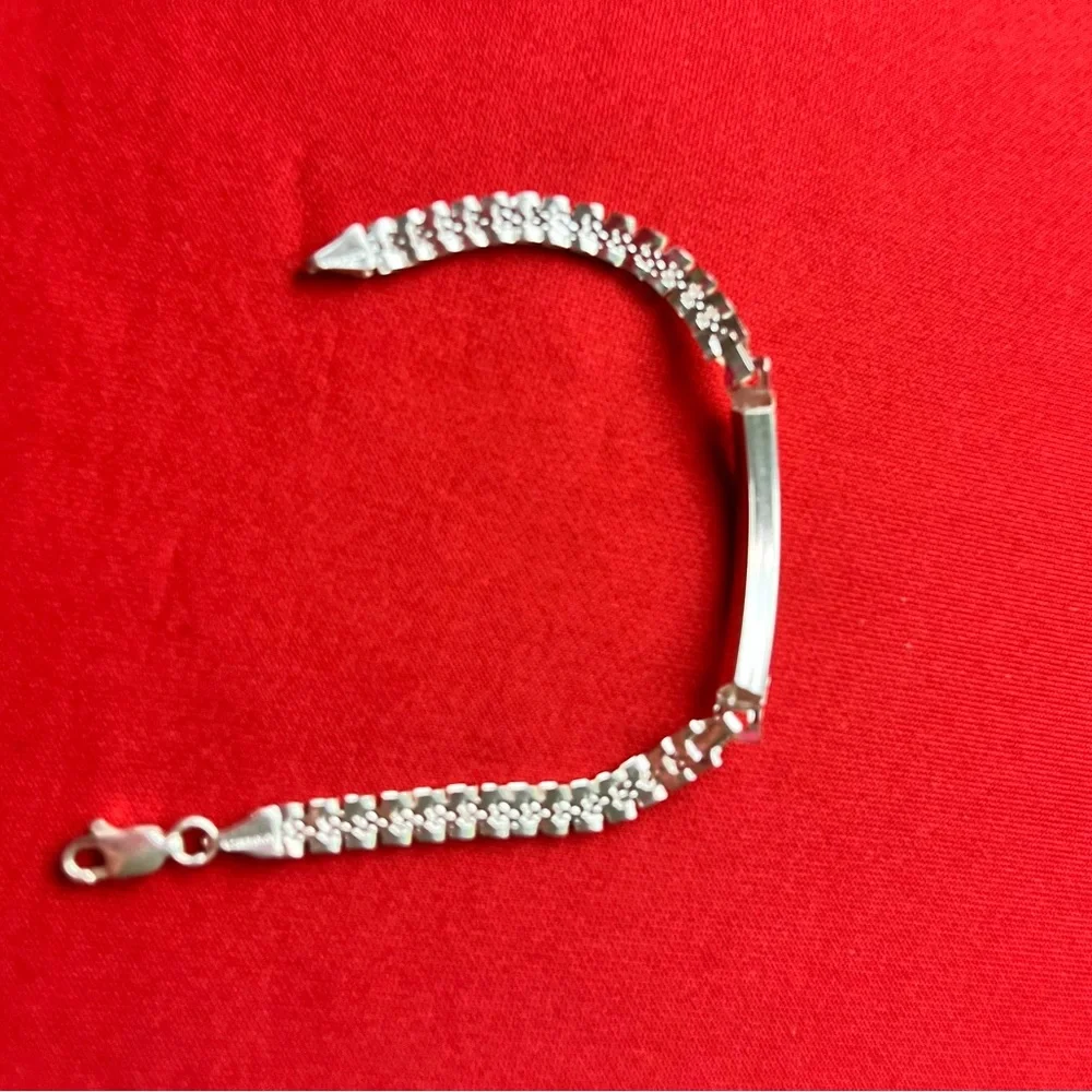 925 fine silver girl bracelet‎ with zircon stones